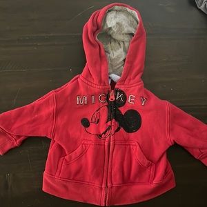Red Mickey Baby Hoodie